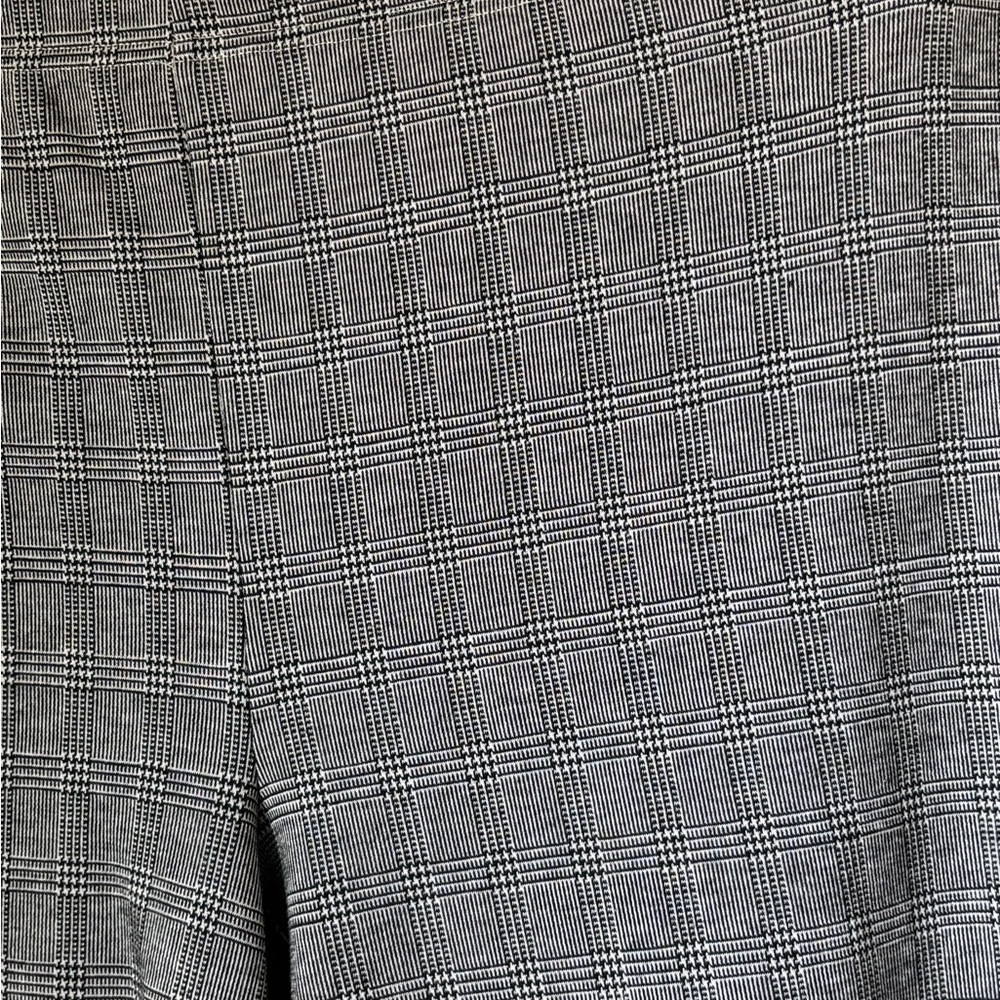Jules & Leopold Black & White Plaid Wide Leg Pull On Pants - Picture 2 of 4